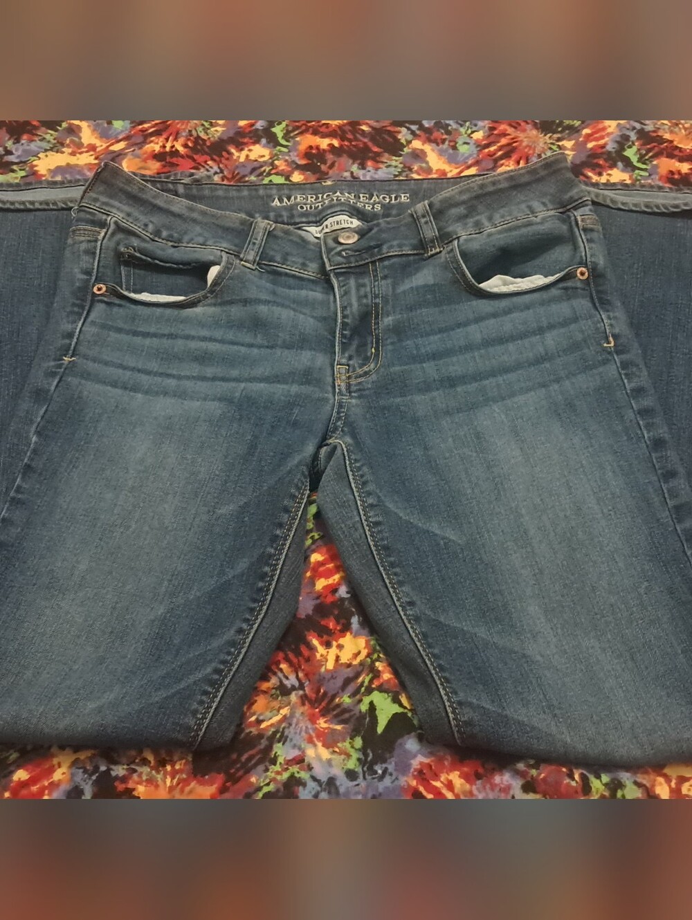 Womens American Eagle Super Stretch Denim Jeans